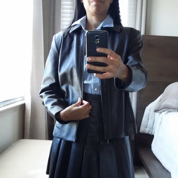 Brown Leather Jacket - Picture 5 of 6